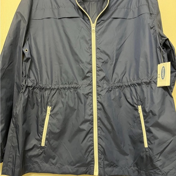 Navy Windbreaker Jacket NWT - Picture 1 of 6